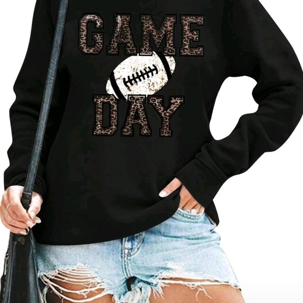 Black 'Game Day' Sweatshirt